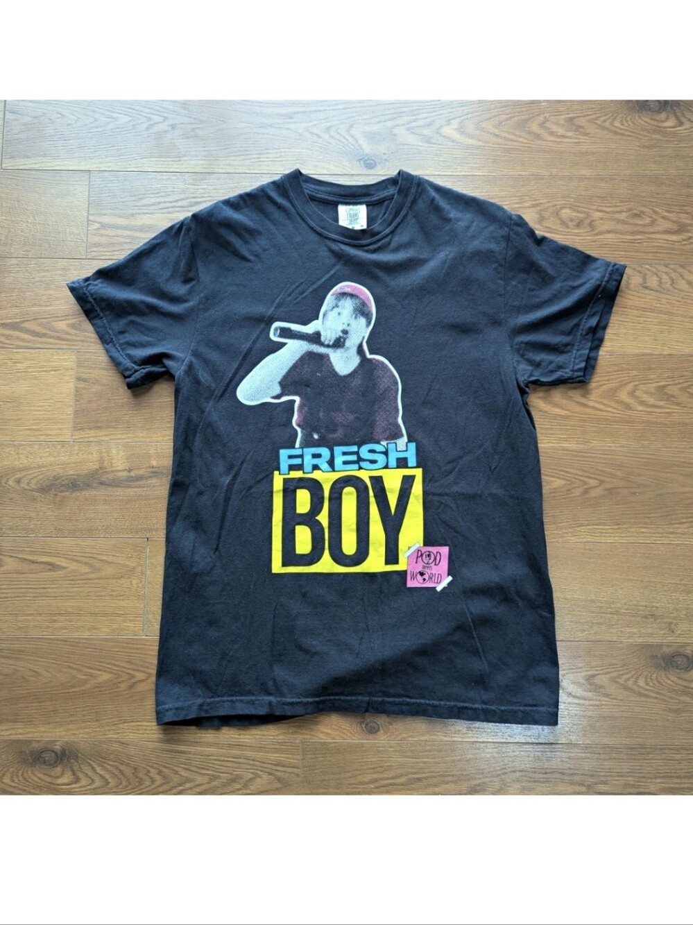 Fresh Boy Pod Meets World Graphic TShirt Black Medium